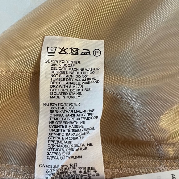 New! Reiss Reni ruffle pull-on shorts pink nwot 30226 - Picture 11 of 12